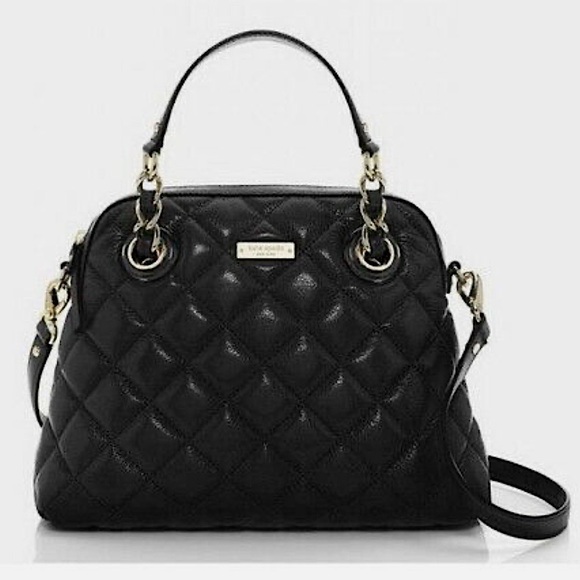 kate spade Handbags - Kate Spade Gold Coast Georgina black leather shoulder bag.Style #PXRU4081